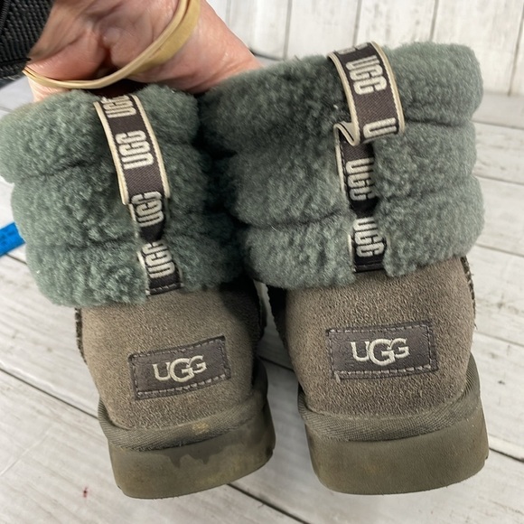 UGG Fluff Mini Quilted Grey Bootie - Picture 11 of 12